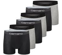 Boxershorts CAMANO "Boxershorts Unterhosen Herren elastischer Gummibund ohne", Herren, Gr. M, schwarz (schwarz mix), 95% Baumwolle, 5% Elasthan, Unterhosen (62510729-M) schwarz mix