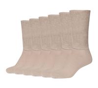 Camano Unisex Diabetikersocken 6er Pack 39/42 sand