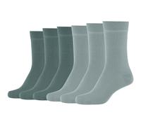 6er Pack camano Silky Feeling Crew Socken Damen 6111 - abyss 35-38