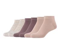 6er Pack camano Silky Feeling Sneakersocken Damen 4219 - cameo rose 39-42