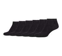 Camano Damen Sneakersocken 6er Pack 35/38 black