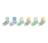 6er Pack camano Soft Bio-Baumwoll Baby-Socken 1201 - offwhite 15-18