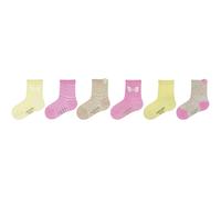 6er Pack camano Soft Bio-Baumwoll Patterned Baby-Socken 4160 - sweet lilac 23-26
