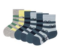 6er Pack camano Soft Bio-Baumwolle Baby-Socken 5100 - light blue 15-18