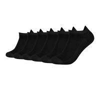 Kurzsocken CAMANO "ca-soft", Herren, Gr. 43-46, schwarz (schwarz schwarz), Baumwollmischung, unifarben, elastisch, Socken, mit weicher Innensohle (30961825-43) schwarz schwarz