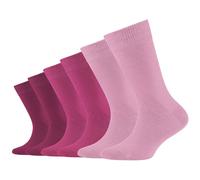 6er Pack camano Soft Originals Bio-Baumwolle Crew Socken Kinder 4170 - orchid smoke 23-26
