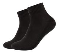 Kurzsocken CAMANO "Kurzsocken ca-soft walk 6er Pack", Herren, Gr. 35-38, schwarz, 74% Baumwolle, 24% Polyamid, 2% Elasthan, uni, Socken, 6er Pack Ohne Kompression für hohen Tragekomfort, Gekämmte Baum