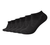 Kurzsocken CAMANO "ca-soft", Herren, Gr. 39-42, schwarz, Baumwollmischung, unifarben, Socken, mit verstärktem Zehenbereich (33217639-39) schwarz