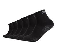 6er Pack Camp David Action-Mesh Baumwolle Quarter Socken Herren 9999 - black 47-49