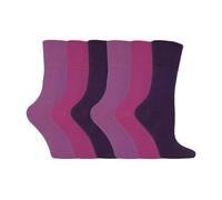 6er Pack Damen Nicht-Elastische Baumwoll-Diabetikersocken mit Nahtlosem Zehenbereich EU 37 - 42