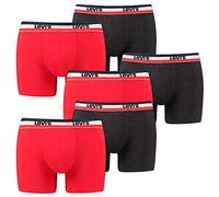 6er Pack Herren Levis SPRTSWR Logo Boxer Brief Boxershorts Unterwäsche Pants