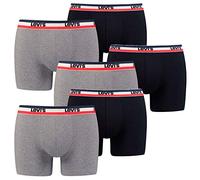 Levi's Herren Sportswear Logo Boxers Briefs Slip, Schwarz / Grau Melange, XL