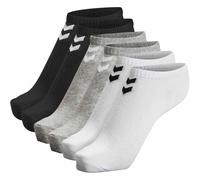 hmlCHEVRON 6-PACK ANKLE SOCKS, BLACK/WHITE/GREY, 14