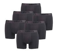 6er Pack Levis Men Premium Boxer Brief Boxershorts Herren Unterhose Pant Unterwäsche, Farbe:Black, Bekleidungsgröße:M