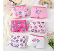 6er Pack Mädchen süße Cartoon Hasen Serie atmungsaktive Slips, bequem & für alle Jahreszeiten geeignet