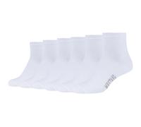 6er Pack Mustang Casual Baumwolle Quarter Socken Damen 1000 - white 35-38