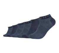 Sneakersocken MUSTANG "Sneakersocken 6er Pack" Gr. 39/42, blau (jeans mi) Herren Socken (87263441-39) jeans mi