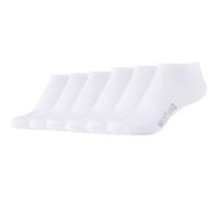Sneakersocken MUSTANG "Sneakersocken 6er Pack" Gr. 39/42, weiß (white) Damen Socken (44140641-39) white