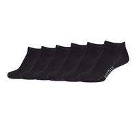 6er Pack Mustang Casual Bio-Baumwolle Sneakersocken Damen 9999 - black 35-38