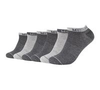 6er Pack Mustang Casual Bio-Baumwolle Sneakersocken Herren 9703 - dark grey mix 43-46