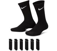 6er Pack NIKE Everyday Cushioned Crew-Socken Kinder 010 - black/white 38-42