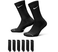 Nike Everyday Elevated Crew Socken 6er-Pack 38-42 Schwarz