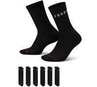 6er Pack NIKE Jordan Everyday Crew-Socken 010 - black/gym red/white 34-38