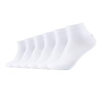 6er Pack s.Oliver Originals Bio-Baumwolle Quarter Socken 0001 - white 35-38