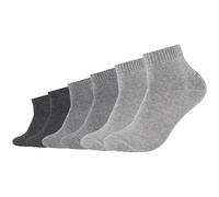6er Pack s.Oliver Originals Bio-Baumwolle Quarter Socken 0008 - anthracite 43-46