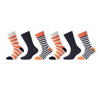 6er Pack s.Oliver Originals Organic Crew Socken Kinder 2372 - ginger 23-26