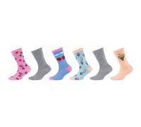 6er Pack s.Oliver Originals Organic Motif Crew Socken Mädchen 2030 - prairie sunset 31-34