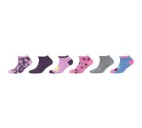 6er Pack s.Oliver Originals Organic Motif Sneakersocken Mädchen 4230 - orchid 31-34