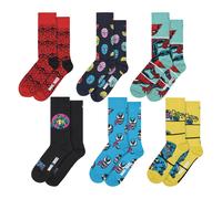 6er-Pack Spider-Man Socken Bundle - Lustige Socken | Geschenkidee EU 39 - 45