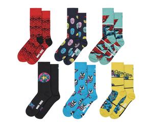 6er-Pack Spider-Man Socken Bundle - Lustige Socken | Geschenkidee EU 39 - 45