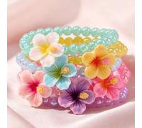 6er/Set Kinder Perlenarmband Schmuckset, ideales Geburtstagsgeschenk und Partygeschenk, mehrere süße Anhänger Armbänder, geeignet für Feiertage und Th