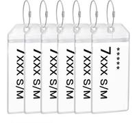 6er Set Transparente Kofferanhänger für Kreuzfahrt