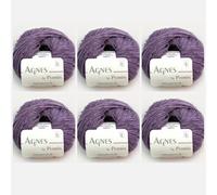 6x Agnes by Permin - Luxus-Chainette aus Yak, Cashmere & Merino (25g/110m) (06 staubiges lila)