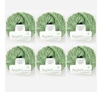 6x Agnes by Permin - Luxus-Chainette aus Yak, Cashmere & Merino (25g/110m) (11 avocado)