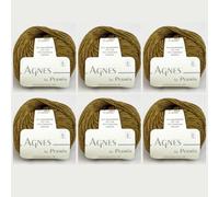 6x Agnes by Permin - Luxus-Chainette aus Yak, Cashmere & Merino (25g/110m) (13 curry)