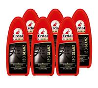 6X Erdal Express 1-2-3 Glanz Schwarz - Schwamm - mit Bienenwachs