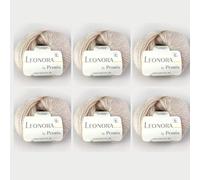 6x Leonora by Permin - Edles Seide-Wolle-Mohair-Garn (05 ecru)
