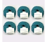 6x Leonora by Permin - Edles Seide-Wolle-Mohair-Garn (27 petrol)