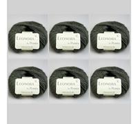 6x Leonora by Permin - Edles Seide-Wolle-Mohair-Garn (35 dunkles military)