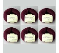 6x Leonora by Permin - Edles Seide-Wolle-Mohair-Garn (40 herbstbeeren)