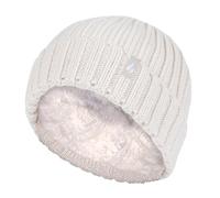 Wärmehalter - Wintermützen- und Handschuhset für Mädchen aus geripptem Material 7-10A / 122-140cm