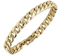 7,7mm Panzerkette Armband Armkette aus 585 Gold Gelbgold 21cm Armschmuck Herren