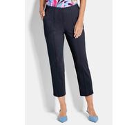 7/8-Bengalinhose BELLA mit Biesen blau 42 7/8-Länge