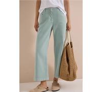 Loose-fit-Jeans CECIL, Damen, Gr. 31, Länge 26, grün (crystal mint), Jeans, 98% Baumwolle, 2% Elasthan, unifarben, kniebedeckend, Jeans, in 7/8-Länge (83144209-31) crystal mint