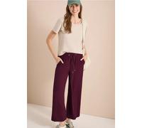 Cecil Culotte-Hose Damen High Waist 7/8 Loose Fit 100% Viskose Gr. XXL Sweet Grape