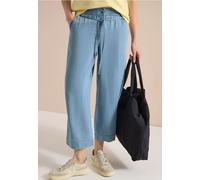 Cecil Wide Leg Hose Light Blue wash L